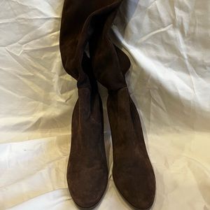 Cole Haan Nike Air Brown Suede Heeled Boots